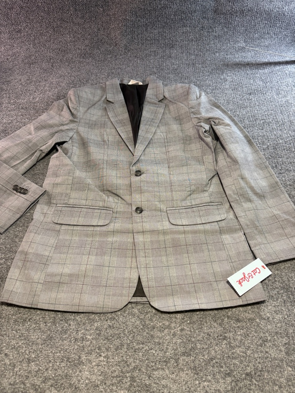 Cat & Jack Gray Windowpane Sport Coat